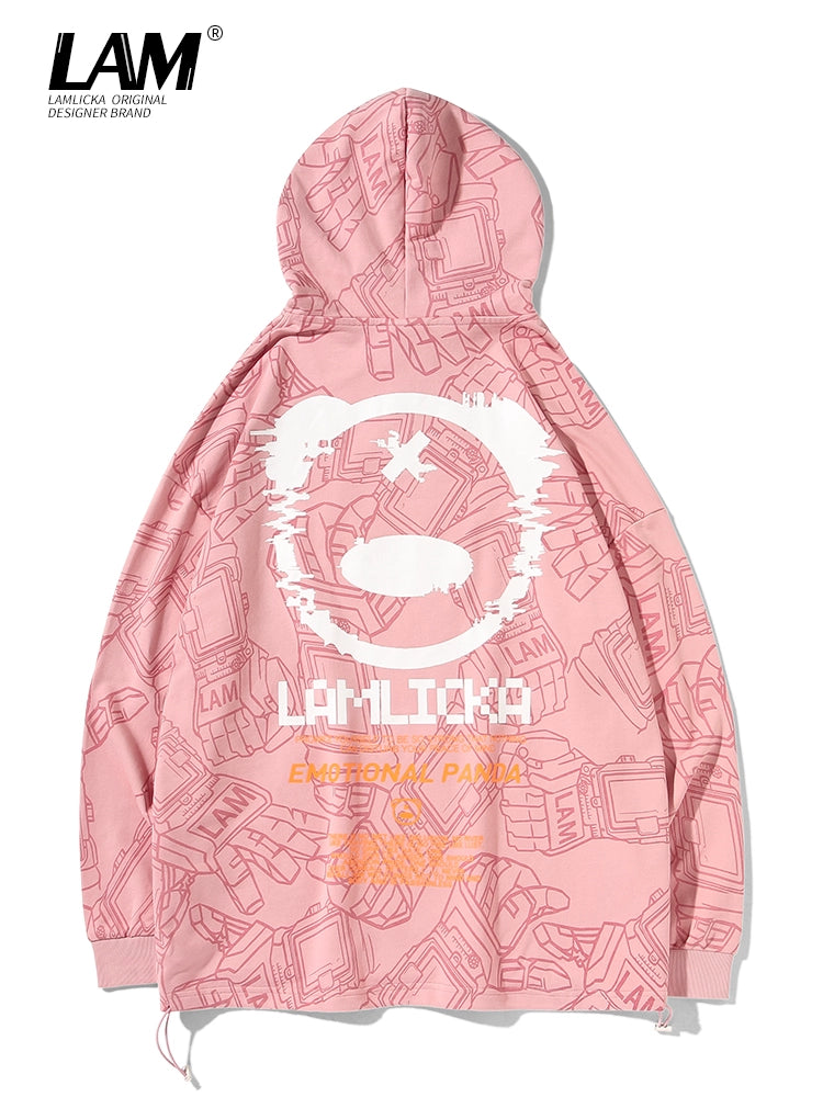 Lamlicka Loose Autumn and Winter Couple Hooded Sweater