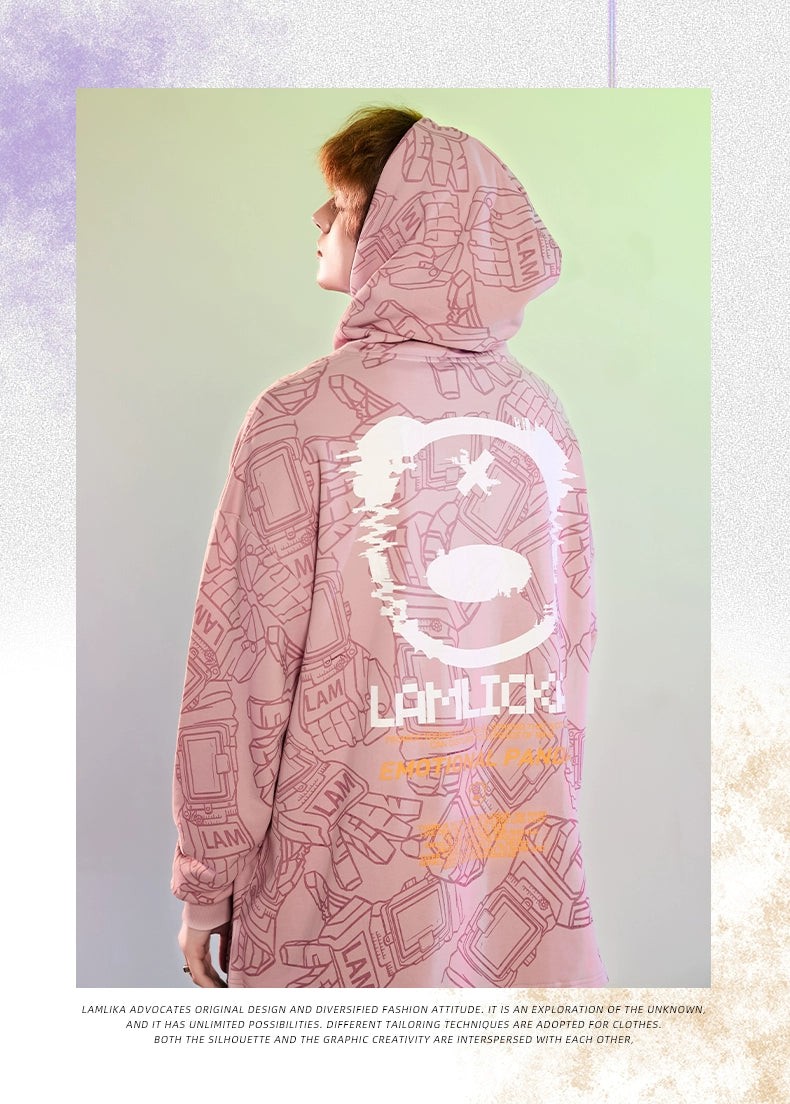 Lamlicka Loose Autumn and Winter Couple Hooded Sweater