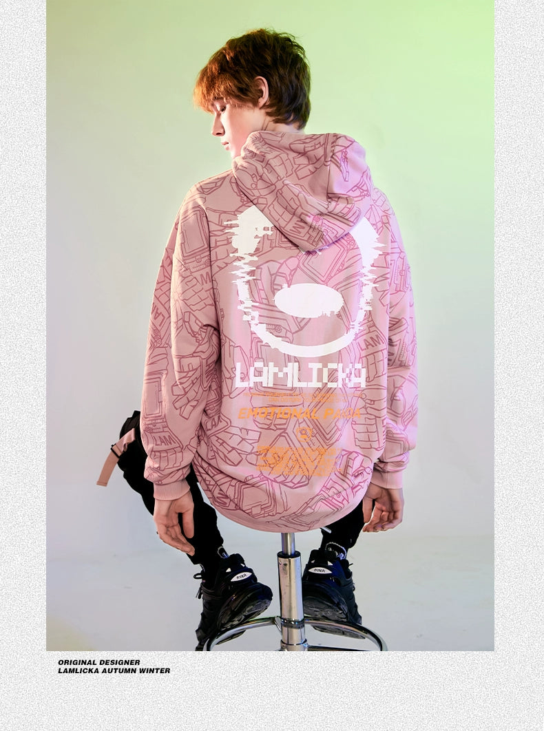 Lamlicka Loose Autumn and Winter Couple Hooded Sweater