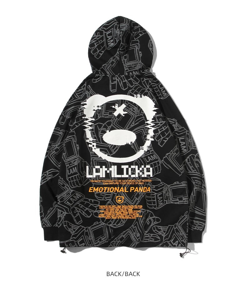 Lamlicka Loose Autumn and Winter Couple Hooded Sweater